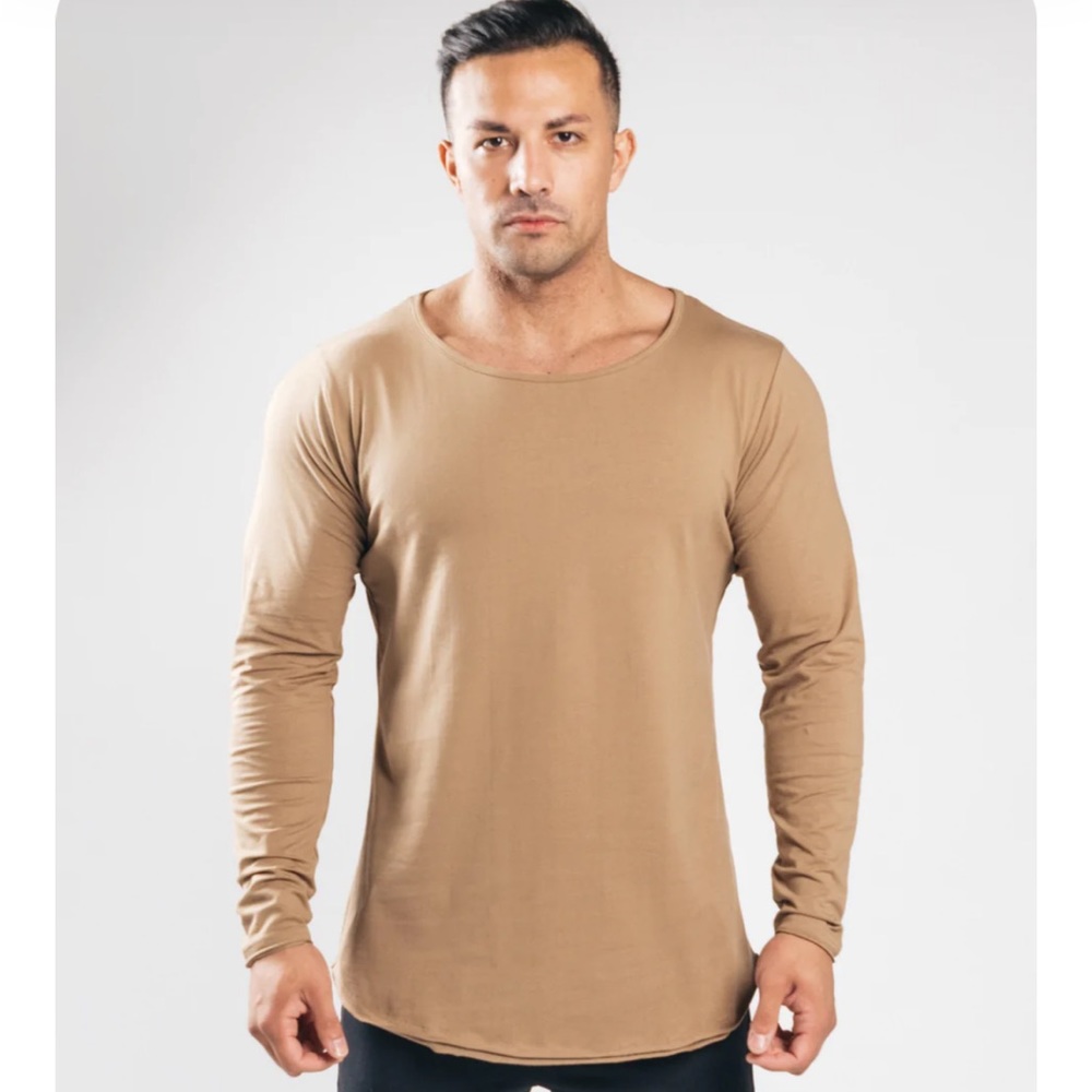 NWOT Maroon Alphalete Essential Long Sleeve Scoop Tee